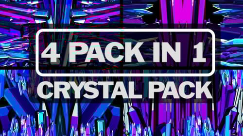 Abstract Looping Crystal Tunnel Background