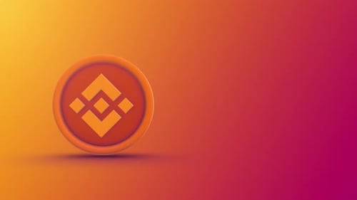 Binance Cryptocurrency Coin Background Loop