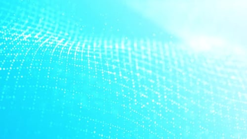 Abstract Flowing Digital Wave Particles Background