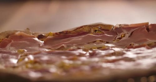 Pizza With Ham and Cheese