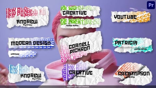 Ripped Paper Text Titles – Premiere Pro MOGRT