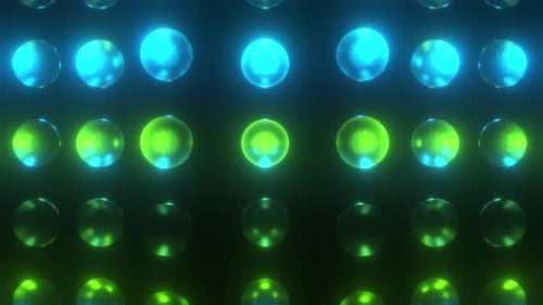 4k Colored Moving Glossy Objects Loop Pack