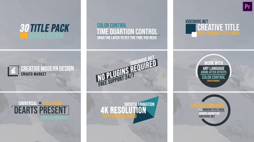 30 Titles Vertical Premiere Pro