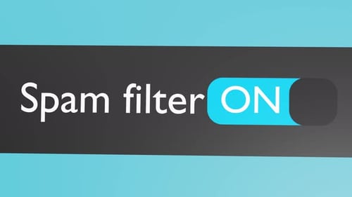 Activez le bouton Filtre anti-spam, curseur. Connexion Internet sécurisée.