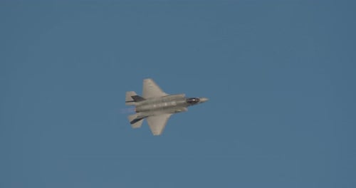 Military Fighter Jet Flying in the Sky