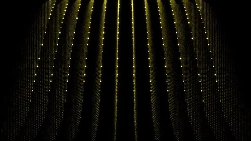 Dynamic Golden Particles Abstract Background Overlay