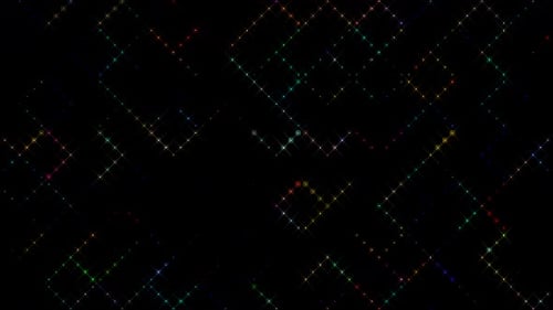 Colorful Glittering Sparkles Loop Background