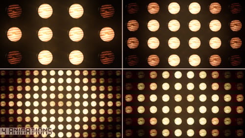 Dynamic Animated Stage Lights Flashing Loop Background