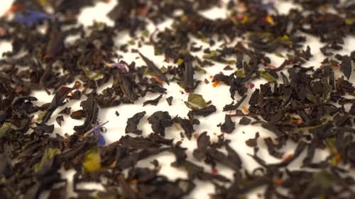 Close-up of Loose Leaf Tea with Flower Petals