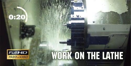 Arbeit an der Drehmaschine 3