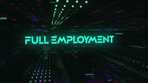 Sci Fi Digital Economics Word Plein emploi