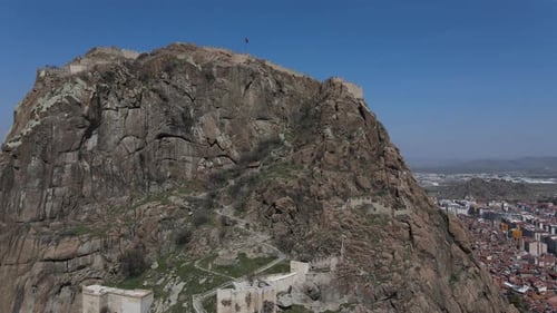 Castle Ruins Aerial View