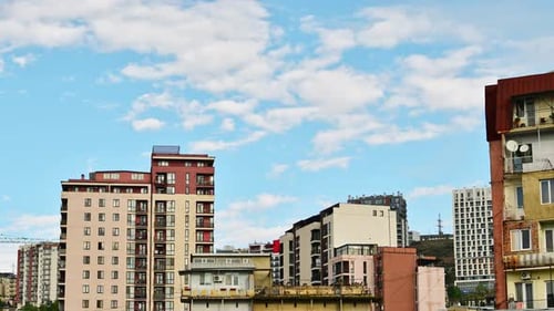 New And Old Block Real Estate Houses In Tbilisi, Georgia