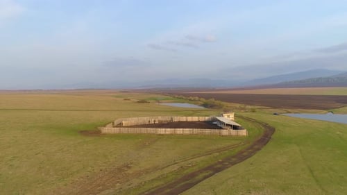 Aerial Spring Landscape