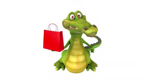 Fun crocodile - 3D animation