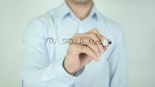 You Should Know This, Writing On Transparent Screen