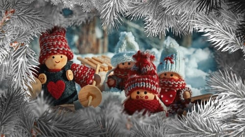 Festive Christmas Pine Branch Frame Transition