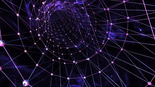 Flying Through Futuristic Geometric Network Tunnel