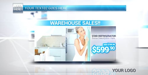 Modern Commercial Product Showcase with Dynamic Sales Display