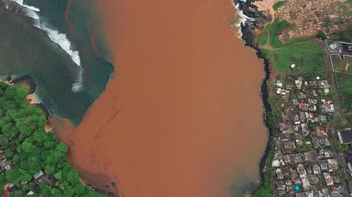 Aerial View Orange Rive