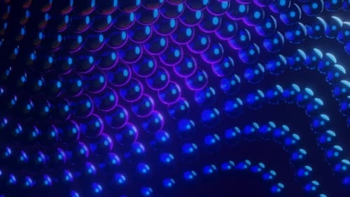 Animierte Hintergrundkugel im dunklen Bereich, aktiv rotierend