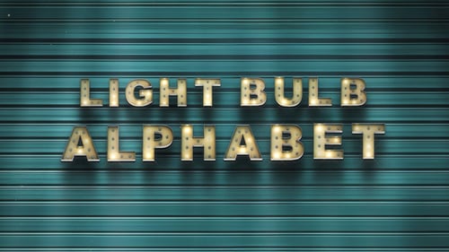 Light Bulb Alphabet