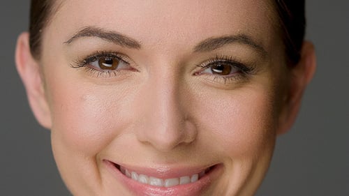 Smiling Woman Close-up Reveals Perfect Teeth