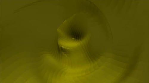 Abstract 3d tunnel with rotating shapes