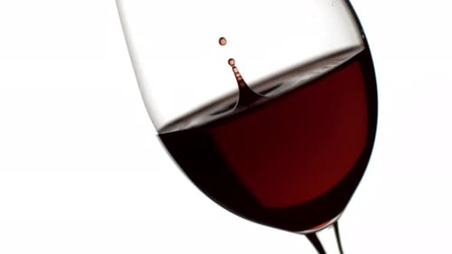 Close Up of Wine Glass With Red Wine