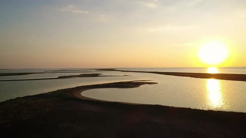 Unusual Islands on a Beautiful Lake