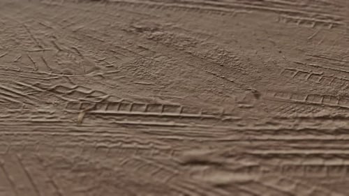 Closeup of Dirty Ground Road