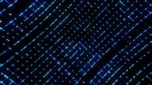 Abstract Futuristic Digital Network Grid Animated Background