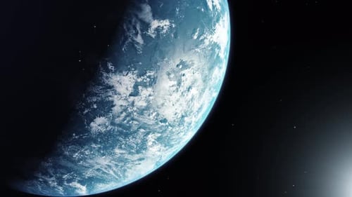 Realistic Planet Earth Rotation in Deep Space