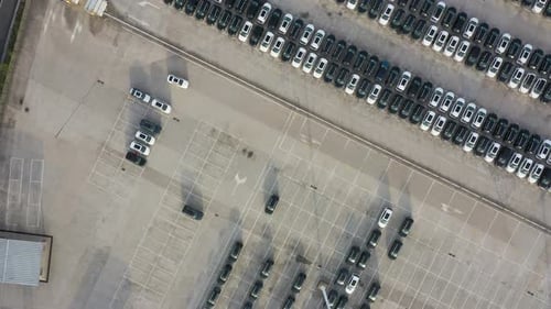 Parking lot in factory