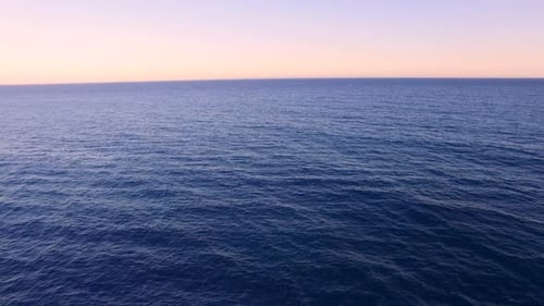Sunset Sea Aerial View