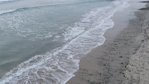 Pacific Ocean Big Waves Splashing California Coast Seascape USA