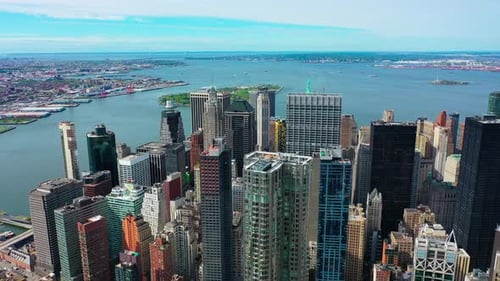 Skyscrapers and Buildings in Manhattan New York City Skyline
