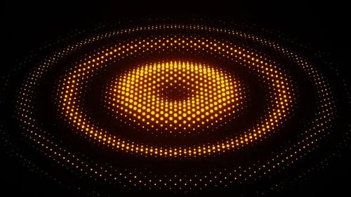 Abstract Digital Eye Shape Pulsing Pattern