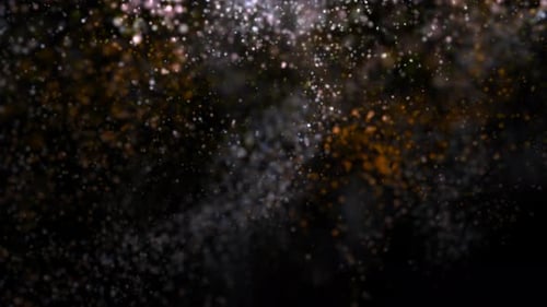 Fallende glitzernde Partikel