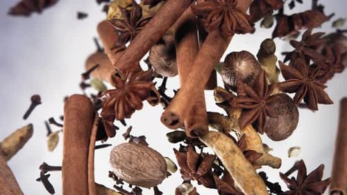 Super Slow Motion of Flying Spices