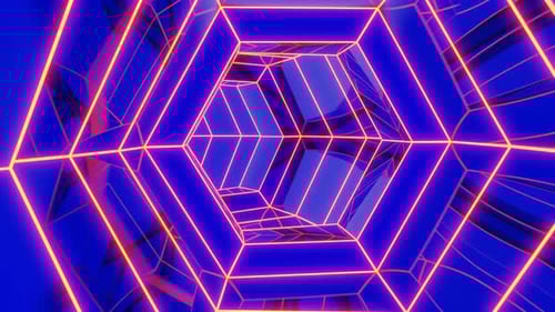 Um túnel em abstração