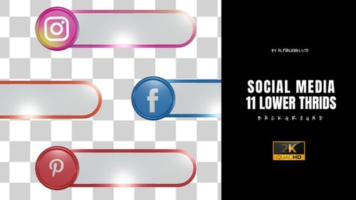 Social Media 3D Circle Lower Thirds