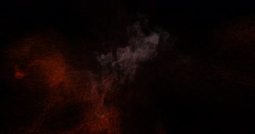 Fiery and White Particle Burst Reveal