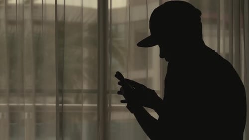 Silhouette of Young Man