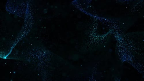 Blue Dynamic Particles Background Loop