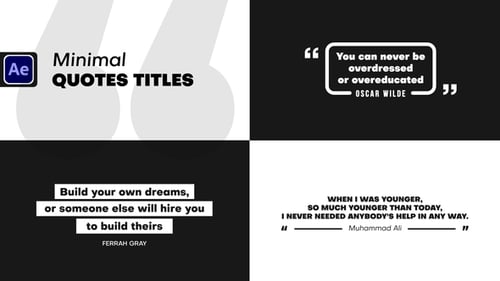 Minimal Quotes Titles