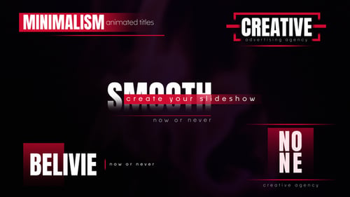 Clean Modern Dynamic Text Title Animations