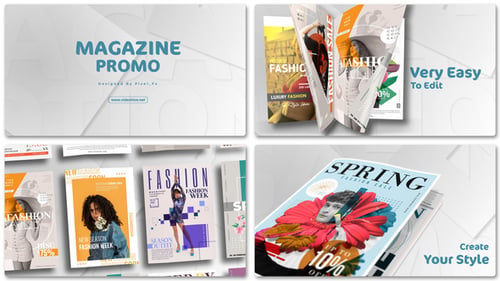 Dynamic Magazine Page Turn Fashion Promotion