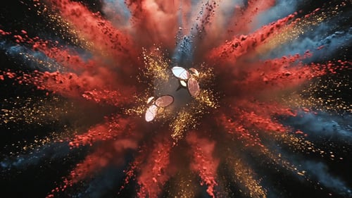 Powder Explosion Logo Reveal