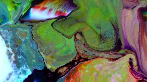 Abstract Colorful Invert Sacral Paint Exploding Texture 584